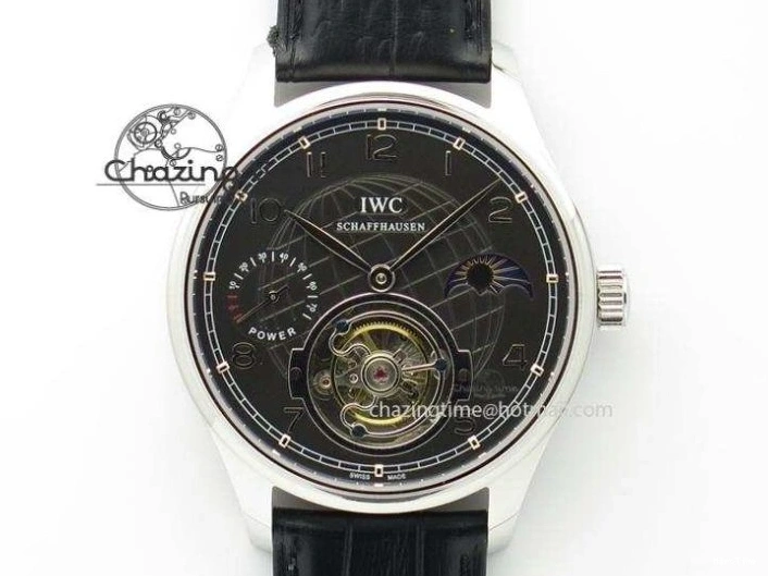 MIROTIME 0107 Thermal Portuguese Real PR Real Annual Calendar IW503501 RG ZF 1:1 Best Edition White Dial on Black Leather Strap A 7150